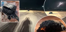 UFO czy fragmenty statku kosmicznego. Co spadło w niezamieszkałej okolicy?