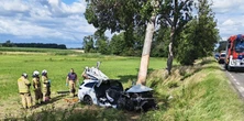 Tragedia pod Płockiem. Trzy osoby trafiły do szpitala. Jedna nie przeżyła