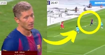 Robert Lewandowski czaruje! Ależ strzał, zobaczcie tego gola Barcelony