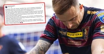 Grosicki z emocjonalnym wpisem. "Przepraszam. Serce mam złamane"