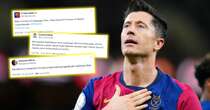 Barcelona w przerwie wyśmiała Real Madryt. Posłużyła się Robertem Lewandowskim