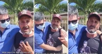 Apoiador de Bolsonaro abraa Randolfe: 'Aqui no Amap eu sou voc'