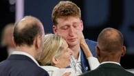 Nets first-round pick Danny Wolf politely corrects mom in TV interview after harmless flub