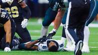 Eagles' DeVonta Smith's helmet flies off after 'dirty' hit in scary scene vs Saints