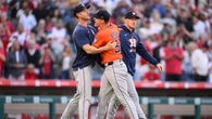 Astros pitcher confronts Angels shortstop after hitting him with pitch, sparking bench-clearing scene