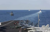 One crew member missing after US Navy helicopter makes emergency landing in Arabian Sea