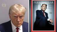 Trump posts 'how it's going' message contrasting Time Person of the Year cover with mugshot