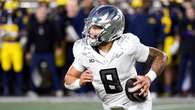 Oregon quarterback Dillon Gabriel suggests all football games should be played without bad weather