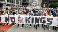 Social media erupts over 'deranged' teacher mocking Charlie Kirk's death in 'No Kings' viral video
