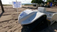 Robot cleans 32,000 square feet of beach per hour