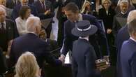 'Class act:' Barron Trump sets social media ablaze for shaking hands with Biden at dad's inauguration