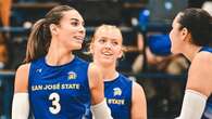 San Jose State volleyball player at the center of women's sports controversy spikes ball in opponent’s face