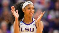 LSU star Angel Reese waves goodbye to Middle Tennessee State player who fouled out