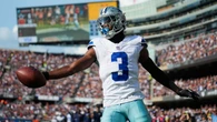 Cowboys' George Pickens slams his helmet in frustration after missed catch leads to interception