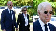 Biden spotted with giant bandage on head after having surgery to treat skin cancer