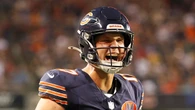 Bears' Tyson Bagent breaks down in tears after receiving life-changing contract: 'Weight off my shoulders'