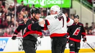 NHL playoffs start with a bang as Team USA star Brady Tkachuk drops gloves at opening faceoff