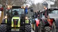 Hundreds of tractors driven by angry farmers block traffic during protest over plan to cut nitrate levels