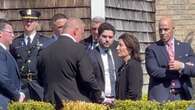 NYPD officer's wake: New York Governor Hochul seen leaving after just 10 minutes, amid claps