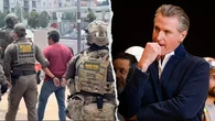 WATCH: US Border Patrol agents make arrest outside Gavin Newsom anti-Trump rally