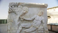Archaeologists unearth Ancient Roman sarcophagus depicting rowdy drinking contest: 'Unusual perspective'