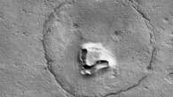 NASA captures photo of 'bear's face' on the surface of Mars