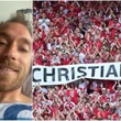 "Grazie, è bello rivedervi". L’abbraccio di Eriksen alla squadra che lo ha salvato