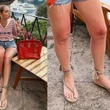 Sandali moda 2021, Chiara Ferragni per il weekend romantico sceglie le infradito in corda must-have