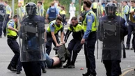 Protesters attack police and set fires outside Dublin asylum seeker site