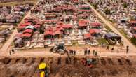 Line of graves dug for nightclub victims in North Macedonia - as thousands demand justice