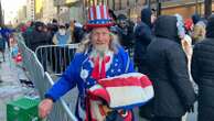 Everyone wants a piece of Trump in bitterly cold inauguration queue