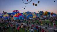 Hot air balloon hits tower and causes it to collapse