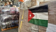 Inside Jordan warehouse where Gaza aid held 'after being refused entry by Israel'