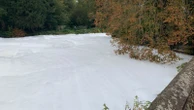 Mystery foam on river sparks Environment Agency investigation