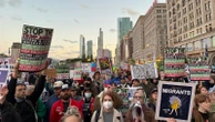 The pulse of a city on edge - hundreds protest Trump's plan to deploy troops in Chicago