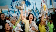 Chants of frustration turn into songs of celebration as crowds greet hostages