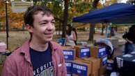 'We've had a lot of good energy here': University students handed cookies for voting early