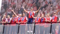 Football clubs hold bus parades to celebrate major trophy victories
