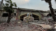 The site targeted by deadly Indian missile strikes is a mass of rubble - and locals feel trapped
