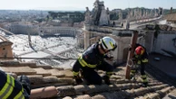 Stove to burn conclave ballots for new pope installed in Sistine Chapel