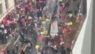 Footage shows people carrier drive into crowds at speed during Liverpool celebrations