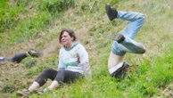 'I risked my life for this': Cheese-loving daredevils hurl themselves down steep hill in famous race
