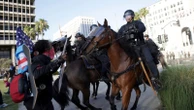 Trump suffers setback in bid to act as national police chief after chaos on streets of LA