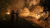 State of emergency amid major wildfire on Greek island - as arson investigators called in