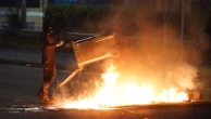 Fireworks, petrol bombs and glass bottles thrown at riot police as serious disorder in Ballymena deepens