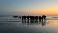 French police forced to watch on as migrants attempt perilous Channel crossing