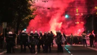 Riot police clash with protesters calling for end to Serbian president's rule