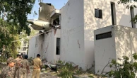 Plane wreckage ripped apart medical hostel as students lunched