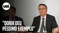Bolsonaro critica Doria por ir a hotel sem máscara: "Sunguinha apertadinha"
