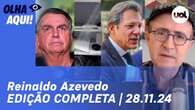 Reinaldo: Bolsonaro não descarta refúgio; PL tinha discurso pós-golpe; Haddad e corte de gastos e+ 28/11/24